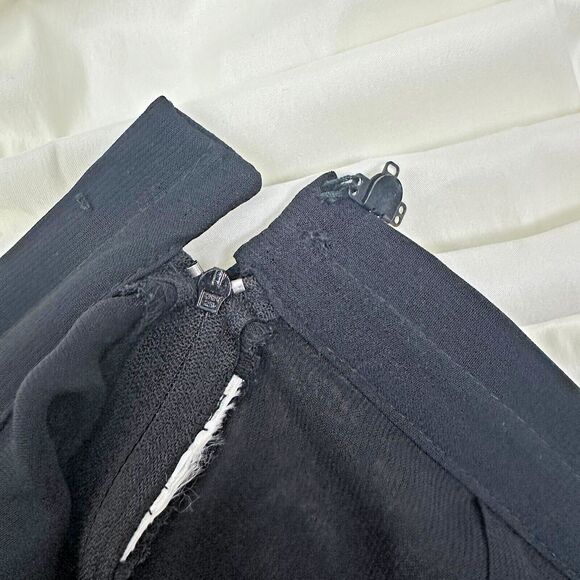 Vtg Tadashi 2pc Taffeta Ruched Blouse Wide Leg Sheer Pant Outfit Womens 4 Formal - Picture 11 of 11